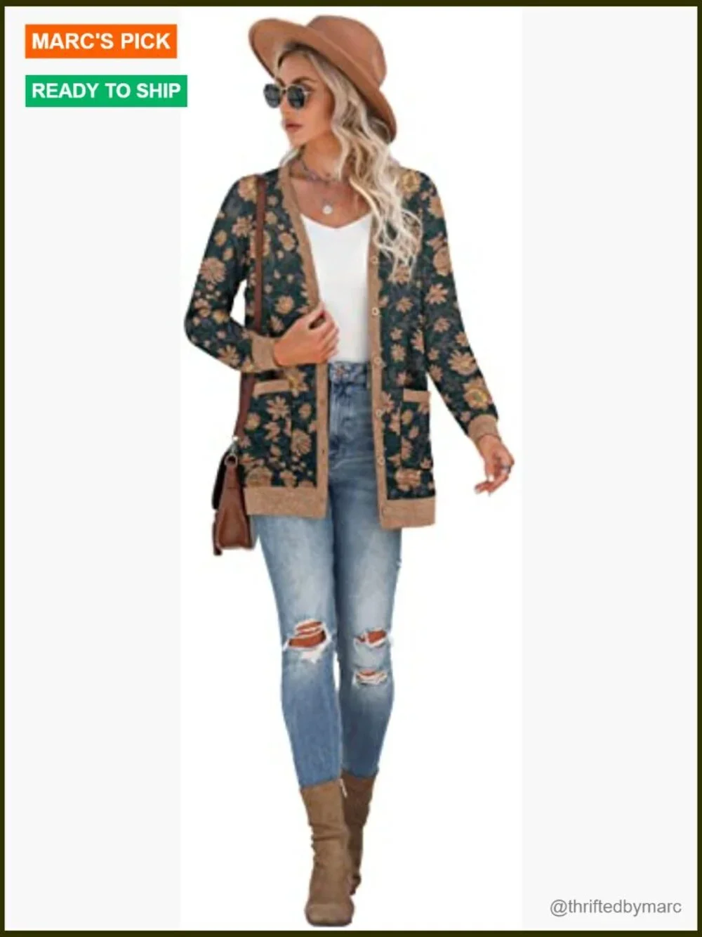 Women's Long Sleeve Open Front Cardigan Button Down Ribbed Lightweight Knit